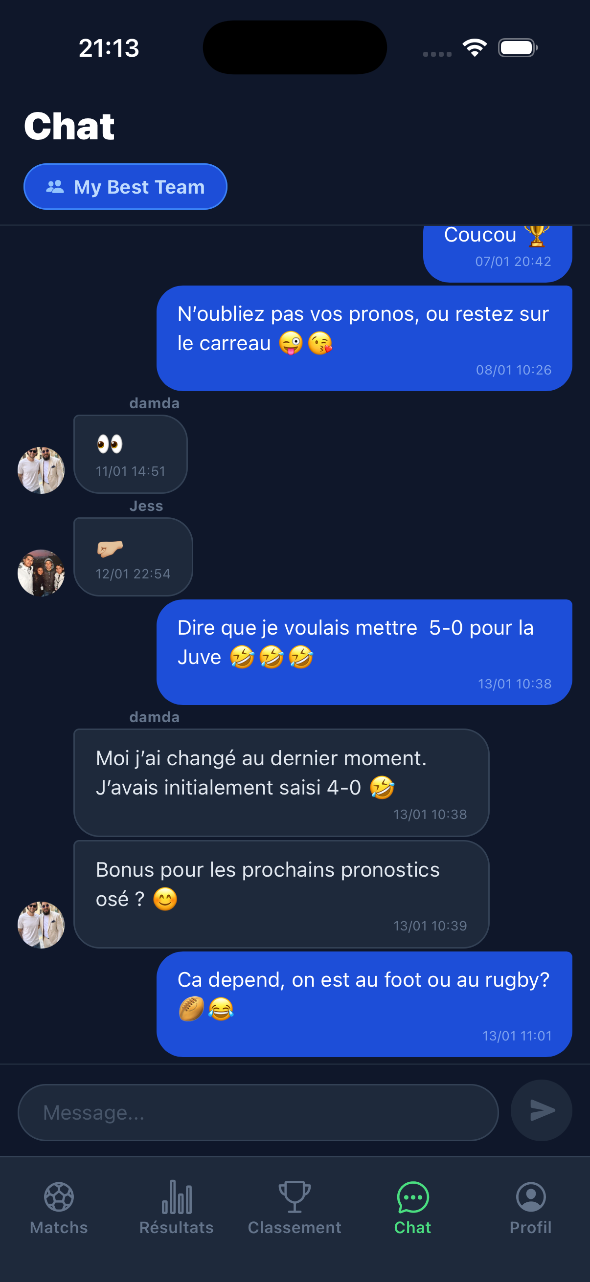 Chat de groupe
